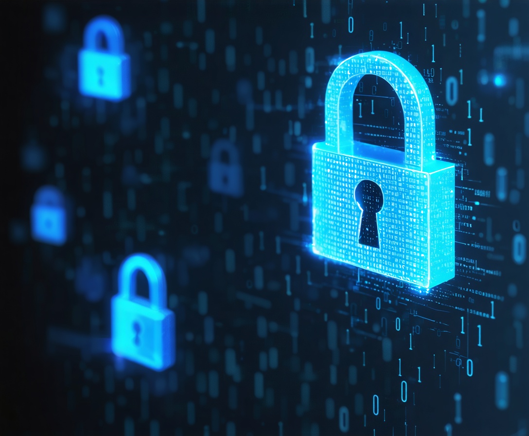 Abstrakte Darstellung von Datensicherheit